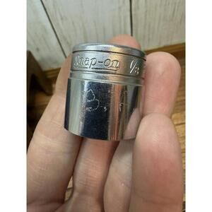 Snap-On Tools FSS281 Shallow Chrome Socket 7/8" SAE 3/8" Drive 6pt USA